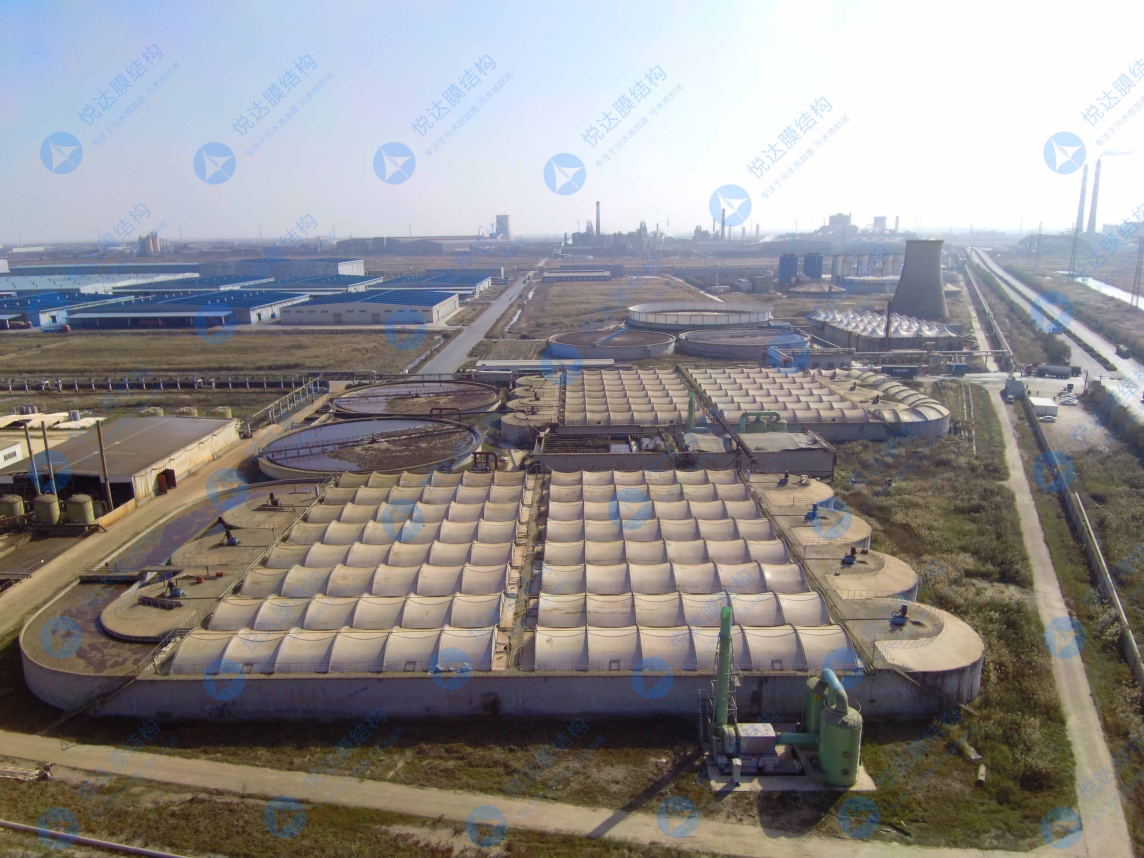 盐城市博汇纸业污水池加盖工程