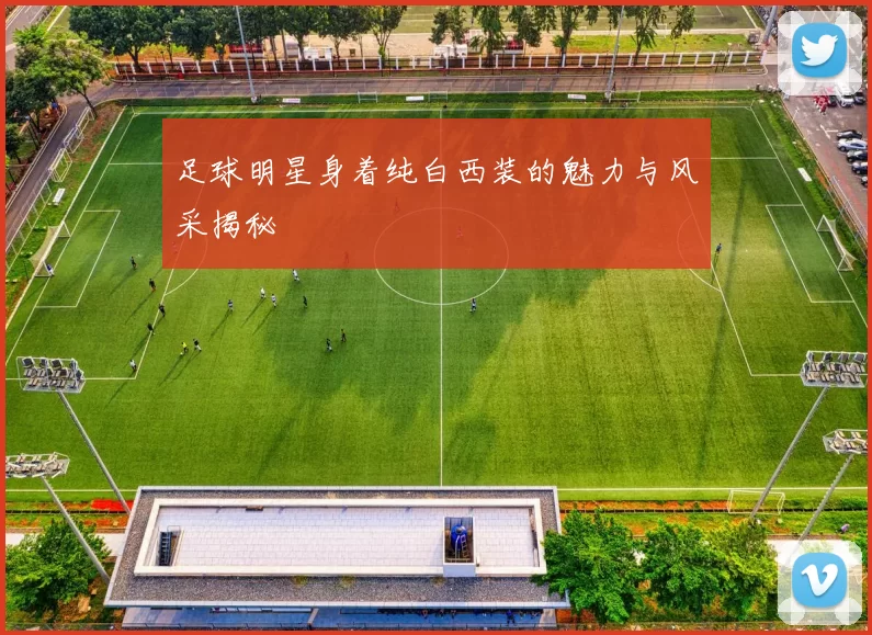足球明星身着纯白西装的魅力与风采揭秘