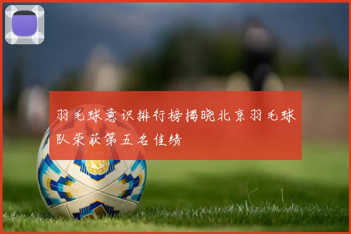 羽毛球意识排行榜揭晓北京羽毛球队荣获第五名佳绩