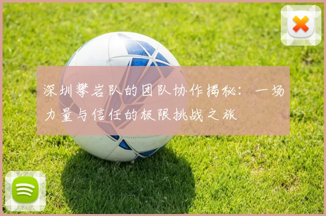 深圳攀岩队的团队协作揭秘：一场力量与信任的极限挑战之旅